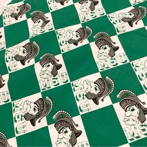 MSU Michigan State University Fabric Spartan Mascot 82” x 60”